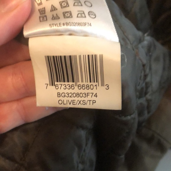Olive XS BCBG Cargo Utility Coat - Picture 8 of 11